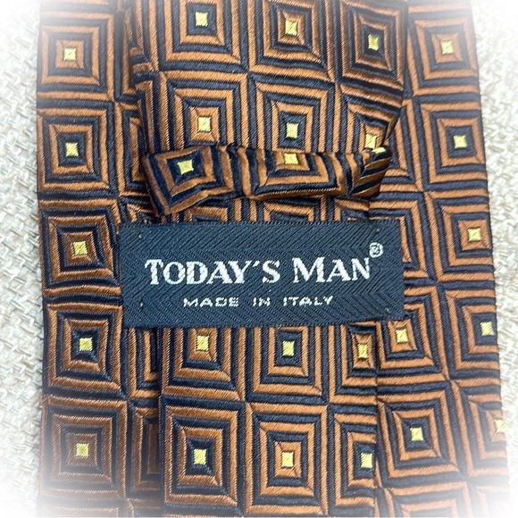 💕Beautiful Brown Today’s Man Silk Tie💕 - Picture 4 of 11